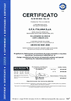 GPA_TUV_ISO 9001 certificato 2012-2015